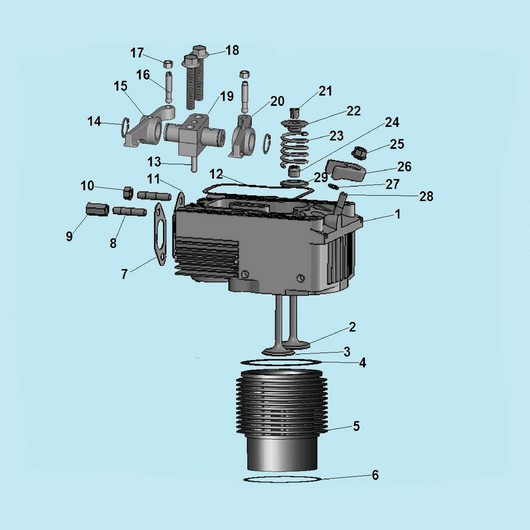 Головка цилиндра Champion DG10000E